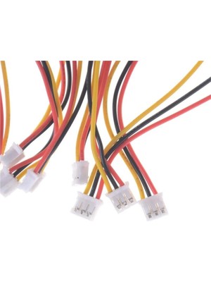 Sanec 2mm 3pin Jst Ph Kablolu Konnektör Beyaz Takım 30CM - Çift Taraflı