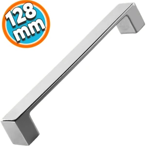 Mobilya Mutfak Dolabı Banyo Çekmece Dolap Kapak Kulpu Kulbu Krom 128 mm Metal Kulp