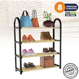 4 Katlı Ahşap AYAKKABILIK SW 5004