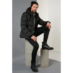 Kapüşonlu Suya ve Rüzgara Dayanıklı Soğuk Geçirmez Slim Fit Mont Erkek MONT 5717101