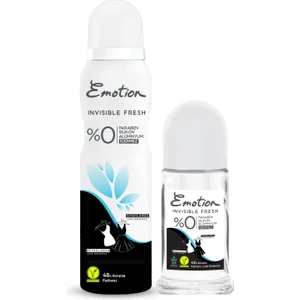 Invisible Fresh Roll On 50ml + Emotion Invisible Fresh Deodorant 150ml