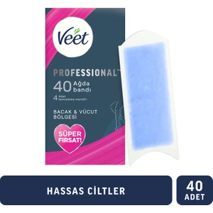 Professional Ağda Bandı Hassas Ciltler İçin Bacak&Vücut Bölgesi Süper Fırsat 40’lı