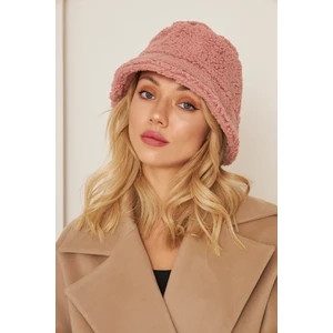 EKE TEKSTİL Kadın Peluş Kova Model Balıkçı Bucket Hat Kışlık Şapka