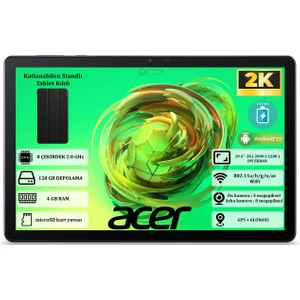 Iconia Tab P10 4 GB Ram 128 GB 10.4" 2k (2000 x 1200 ) IPS Yeni Nesil Android Tablet NT.LFSEY.001
