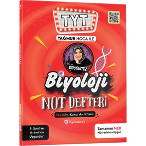 Kr Akademi Yayınları Yağmur Hoca ile TYT Biyoloji Not Defteri