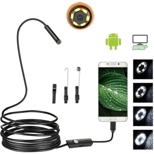 5 Metre Su Geçirmez Endoskop Android Yılan Kamera