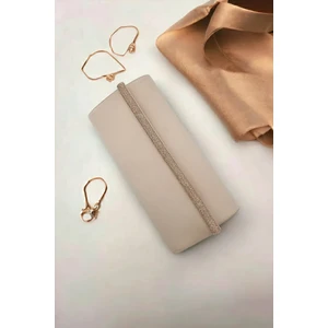 Lule Bags Saten Swarovski Gümüş Taşlı Aksesuarlı Abiye Kadın Çanta