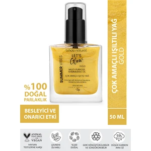 Bade Natural Nemlendirici Işıltılı Gold Çok Amaçlı Vücut Yağı 50 ml