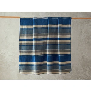 English Home Striped Dört Mevsim Tek Kişilik Battaniye 150X200 cm Mavi