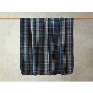 English Home Plaid Waffle Scotch Tek Kişilik Battaniye 150X200 cm Mavi