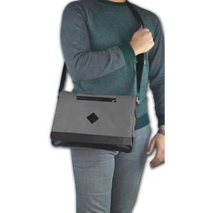 Unisex 13" Postacı Tablet Çapraz Askılı Omuz Çantası - Gri