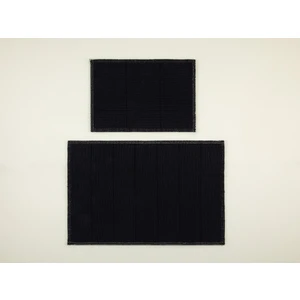 English Home Classy Diamond Pamuklu Bukle Banyo Paspası Seti 60X90 + 40X60 cm Siyah