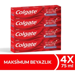 Visible White Maksimum Beyazlık Diş Macunu 75 ml x 4 Adet