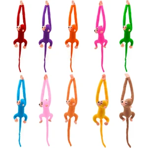 Peluş Maymun 70 Cm, Elleri Yapışan Sevimli 2 Adet Farklı Renk