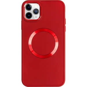 iPhone 11 Pro Max Magsafe Mat Kırmızı Kablosuz Şarj Kılıfı