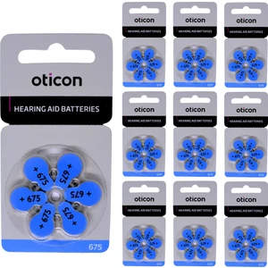 675 Işitme Cihazı Pili Oticon  6'lı 10 Paket  60 Adet Işitme Cihazı Pili