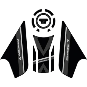 GP Kompozit Yamaha MT-07 Tracer 2020-2024 Uyumlu Tank Pad Seti Siyah