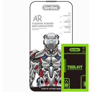 iPhone 14 Pro Max Uyumlu Yansıma Önleyici Ekran Koruyucu Go Des Anti Reflective Temperli Koruyucu