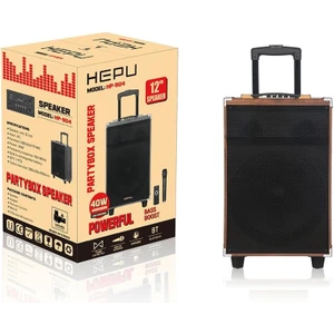 HEPU-904 Profesyonel Bluetooth Parti Hoparlörü 12 Inc Ultra Bass Woofer