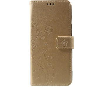Seashell Digital Samsung Galaxy Note 9 - Altın Kelebek Çiçek Standı Cüzdan Deri Telefon Kılıfı (Yurt Dışından)