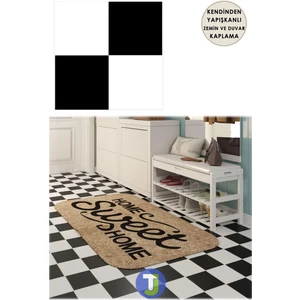 1Adet Kendinden Yapışkanlı Modern Tasarımlı Mutfak Banyo Zemin Duvar Kaplama Pvc Karo 30CM×30CM