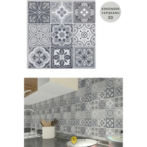 3D 30×30CM Mutfak Tezgah Arkası Kaplama Pvc Kendinden Yapışkanlı Seramik Görünümlü Banyo
