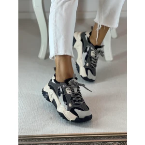 Cool Bağcıklı Siyah Kadın Sneaker