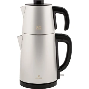 Gastro Dem 2 In 1 Çelik Inox Çay Makinesi ve Su Isıtıcı Stargold 50.yıl Özel Koleksiyonu