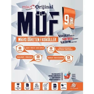Orijinal Yayınları Mikro 9. Sınıf Matematik MÖF Mikro Öğreten Fasiküller 2025