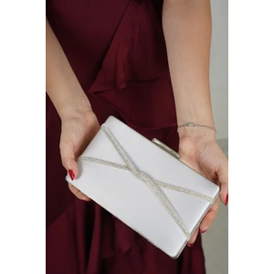 Lule Bags Saten Sıra Taşlı Abiye Ince Model Kadın Çanta