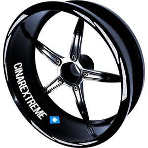Çınar Extreme 3 Parça Tasarımlı Reflektif Gri Jant Şeridi Sticker Çınar Extreme