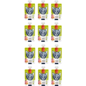 Taze Ton Balıklı&tavuklu 12 Li Kedi Et Ezmesi 90 gr