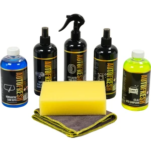 Auto Fresh Autofresh Araç Bakım Seti 5 Ürünlü Lastik Parlatıcı Torpido Parlatıcı Detaylı Iç Temizleyici Şampuan