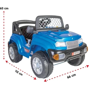 Panther Akülü Araba Kumandalı 12 Volt Metalik Mavi ( radiolu model )