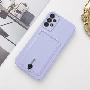 Samsung Galaxy A23 Uyumlu Kılıf Zebana Kartlıklı Sweet Yumuşak Silikon Kılıf Lila