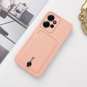Xiaomi Redmi Note 12 Uyumlu Kılıf Zebana Kartlıklı Sweet Yumuşak Silikon Kılıf Rose Gold