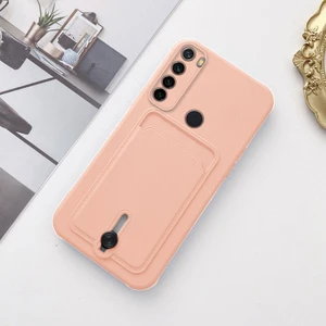 Xiaomi Redmi Note 8 Uyumlu Kılıf Zebana Kartlıklı Sweet Yumuşak Silikon Kılıf Rose Gold