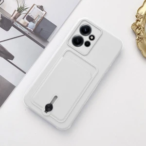 Xiaomi Redmi Note 12 Uyumlu Kılıf Zebana Kartlıklı Sweet Yumuşak Silikon Kılıf Beyaz