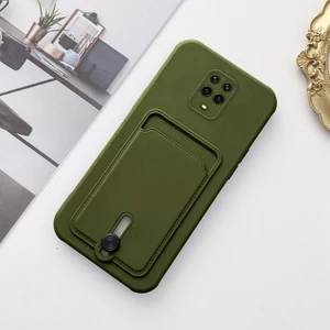 Xiaomi Redmi Note 9s Uyumlu Kılıf Zebana Kartlıklı Sweet Yumuşak Silikon Kılıf Yeşil