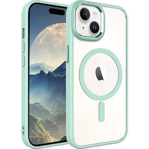 Apple iPhone 15 Plus Kılıf Krom Magsafe Silikon Kapak