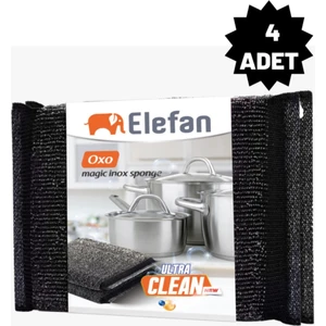 Magic Inox Sponge Paslanmaz Telli Sünger 4'lü Set