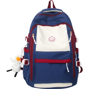 Love Home Schoolbag Kadın Lise Ortaokul Öğrencisi Büyük Kapasiteli Sırt Çantası Basit Ortaokul Öğrencisi Yükünü Azaltan Rahat Sırt Çantası (Yurt Dışından)