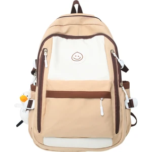 Love Home Schoolbag Kadın Lise Ortaokul Öğrencisi Büyük Kapasiteli Sırt Çantası Basit Ortaokul Öğrencisi Yükünü Azaltan Rahat Sırt Çantası (Yurt Dışından)