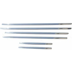 Alminox Oto Audi  Audi A3 Krom Cam Çıtası 6 Parça Paslanmaz Çelik 2005-2008