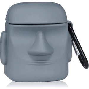 Airpods 1. Nesil / 2. Nesil Kılıf Cartoon Figürlü Silikon Crtn-Fgr-Hykl