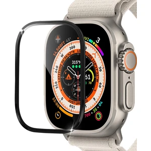 Apple Watch Ultra 2 Tam Kaplayan Cam Ekran Koruyucu V2 Siyah