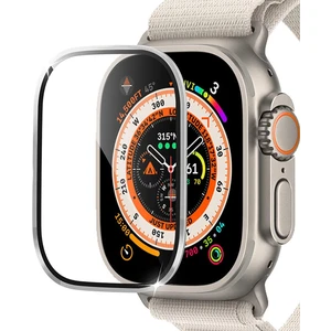 Apple Watch Ultra 2 Tam Kaplayan Cam Ekran Koruyucu V2 Gümüş