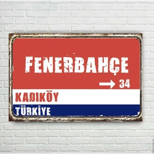 Wooden Factory Fenerbahçe Tabela Retro Mdf Tablo