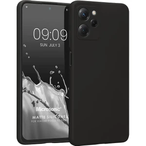 Matte Silicone Xiaomi Redmi 12 Kılıf Siyah