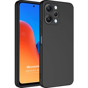 Xiaomi Redmi 12 Kılıf Groovy Soft Siyah